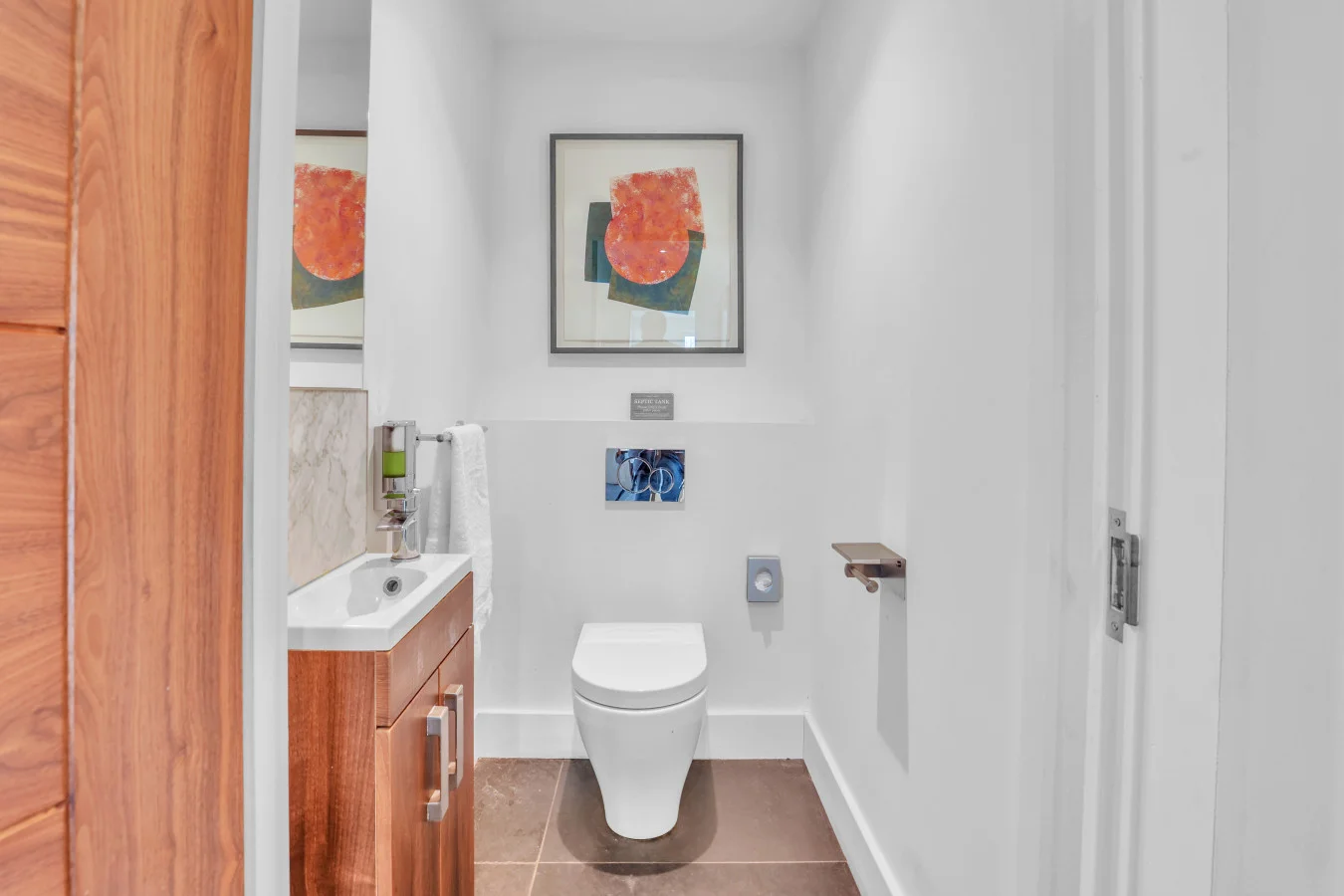 Convenient ground-floor cloakroom with modern fittings