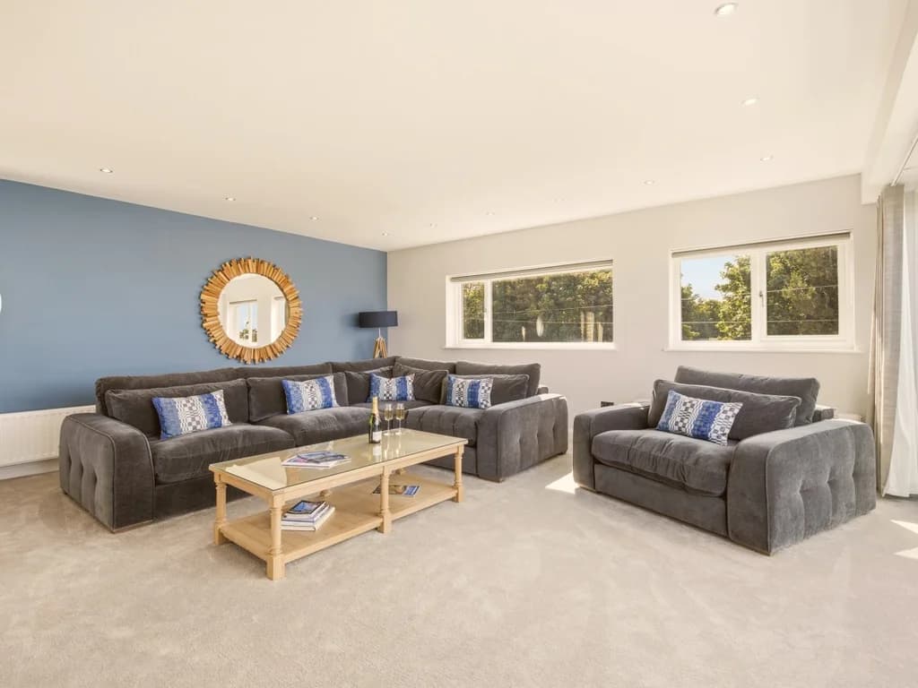 Inviting lounge with comfortable seating and plenty of natural light