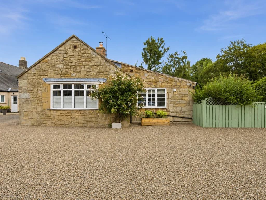 Traditional Northumberland stone cottage with generous private parking area
