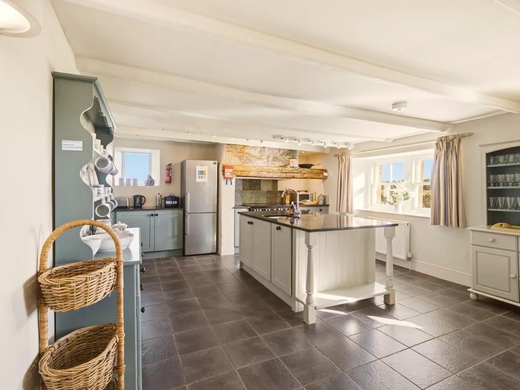 Well-equipped kitchen with modern cabinetry and a central island